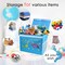 Two Pcs Toy Chest for Boys Girls 18x16x14 Inch, Baby Shark, Collapsible Dinosaur Toy Box with Lid, Blue, Kids Toy Box for Boys Girls